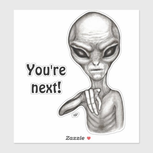 悪いエイリアンあなたは次! シール (シート)