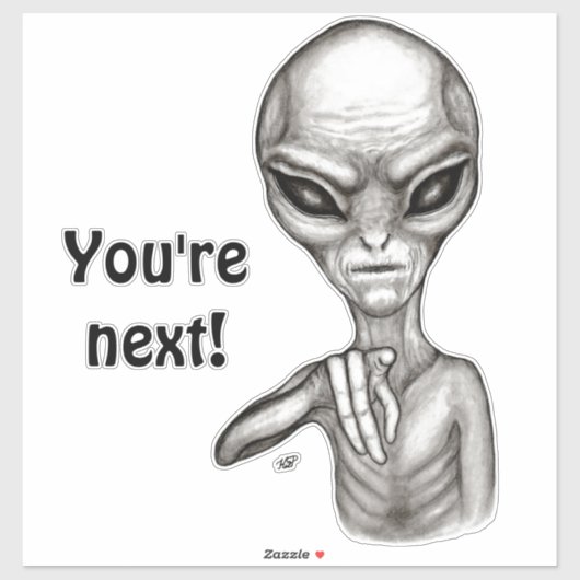 悪いエイリアンあなたは次！ シール (シート)