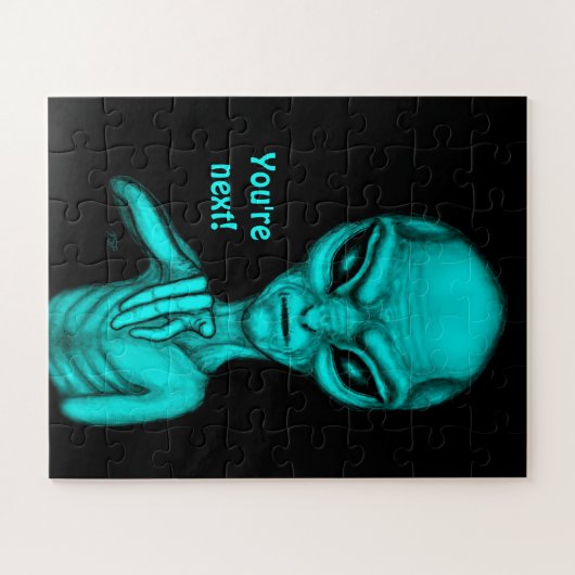 悪いエイリアンあなたは次! ジグソーパズル (横)