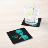 悪いエイリアンあなたは次！ スクエアペーパーコースター (インサイチュ)