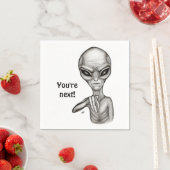 悪いエイリアンあなたは次！ スタンダードカクテルナプキン (インサイチュ)