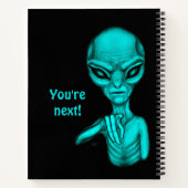 悪いエイリアンあなたは次！ ノートブック (裏面)