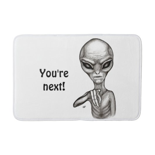 悪いエイリアンあなたは次！ バスマット (正面)
