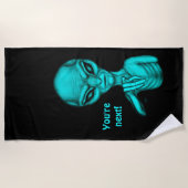 悪いエイリアンあなたは次！ ビーチタオル (正面)