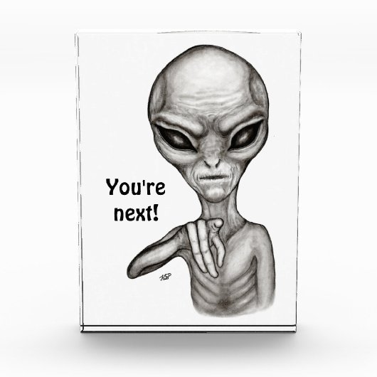 悪いエイリアンあなたは次! フォトブロック (正面)