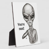 悪いエイリアンあなたは次！ フォトプラーク (側面)