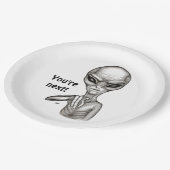 悪いエイリアンあなたは次！ ペーパープレート (アングル)