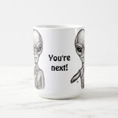 悪いエイリアンあなたは次! モーフィングマグカップ (中央)