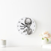 悪いエイリアンあなたは次！ ラウンド壁時計 (ホーム)