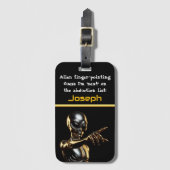 悪いエイリアンあなたは次! ラゲッジタグ (正面縦)