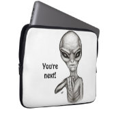 悪いエイリアンあなたは次！ ラップトップスリーブ (正面右)