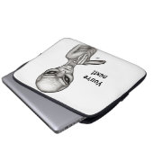 悪いエイリアンあなたは次！ ラップトップスリーブ (正面下部)