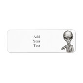 悪いエイリアンあなたは次！ラベル ラベル (正面)