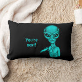 悪いエイリアンあなたは次！ ランバークッション (ブランケット)