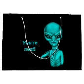 悪いエイリアンあなたは次！ ラージペーパーバッグ (裏面)