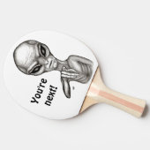 悪いエイリアンあなたは次！ 卓球ラケット (横)