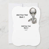 悪いエイリアンあなたは次!招待状 招待状 (裏面)