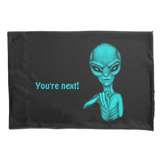 悪いエイリアンあなたは次！ 枕カバー (正面左)
