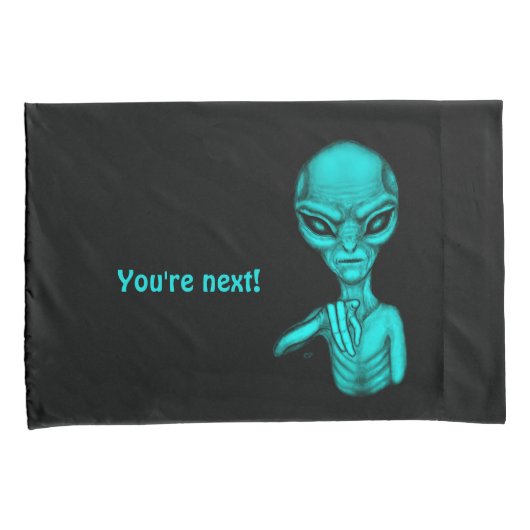 悪いエイリアンあなたは次！ 枕カバー (正面右)