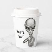 悪いエイリアンあなたは次！ 紙コップ (裏面)