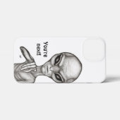 悪いエイリアンあなたは次！ iPhoneケース (裏面横)