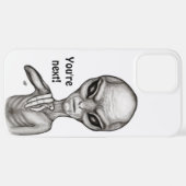 悪いエイリアンあなたは次！ iPhoneケース (裏面横)