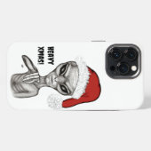悪いエイリアン、ヘビークリスマス！ iPhoneケース (裏面横)