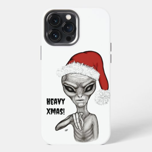 悪いエイリアン、ヘビークリスマス！ iPhoneケース (裏面)
