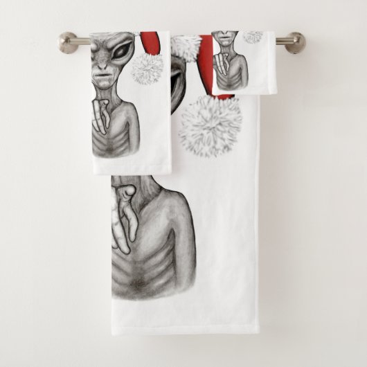 悪いエイリアン、重いクリスマス! バスタオルセット (インサイチュ)