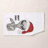 悪いエイリアン、重いクリスマス! バスタオルセット (ハンドタオル)