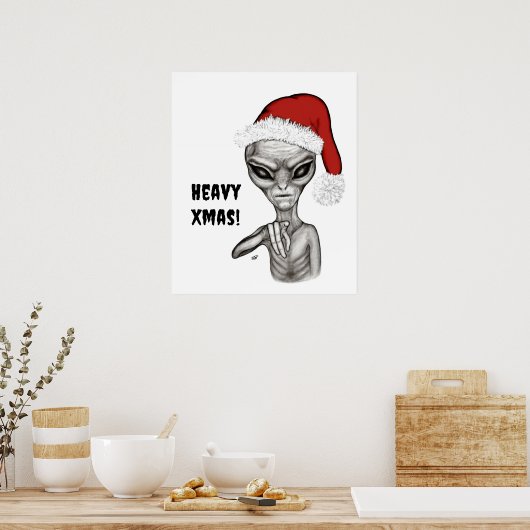 悪いエイリアン、重いクリスマス! ポスター (キッチン)