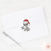 悪いエイリアン、重いクリスマス! ラウンドシール (封筒)