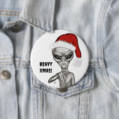 悪いエイリアン、重いクリスマス! 缶バッジ (インサイチュ)