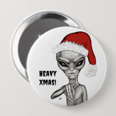 悪いエイリアン、重いクリスマス! 缶バッジ (正面&裏面)