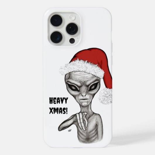 悪いエイリアン、重いクリスマス! iPhoneケース (裏面)