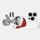 悪いエイリアン、重いクリスマス! iPhoneケース (裏面横)