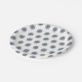 悪いエネルギー、悪い目からの青い目の保護 ペーパープレート (アングル)