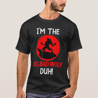 悪いオオカミのコスチューム 楽しいDIYハロウィンパーティー用 Tシャツ