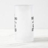 悪いカスタム決断は良い話をするビールスタイン フロストグラスビールジョッキ (中央)