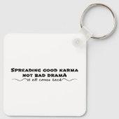 悪いカルマを広めず、良いカルマを広めよう キーホルダー (裏面)