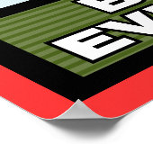 悪いキリンのポスターに用心 ポスター (角)