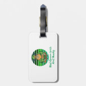 悪いグリーンアイリッシュとブーージー ラゲッジタグ (裏面縦)