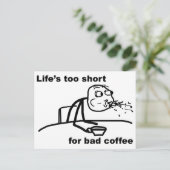 悪いコーヒー ポストカード (スタンド正面)