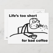 悪いコーヒー ポストカード (正面/裏面)