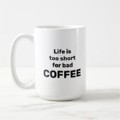悪いコーヒー・マグ コーヒーマグカップ (左)