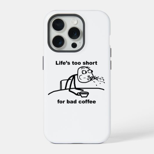 悪いコーヒー iPhoneケース (裏面)