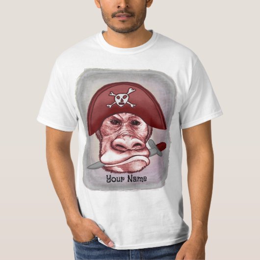 悪いサル海賊 Tシャツ (正面)