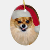 悪いサンタのクリスマスのオーナメント セラミックオーナメント (裏面)