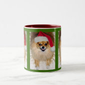 悪いサンタのクリスマスのコップ ツートーンマグカップ (中央)