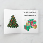 悪いサンタのクリスマスカード カード (内部)